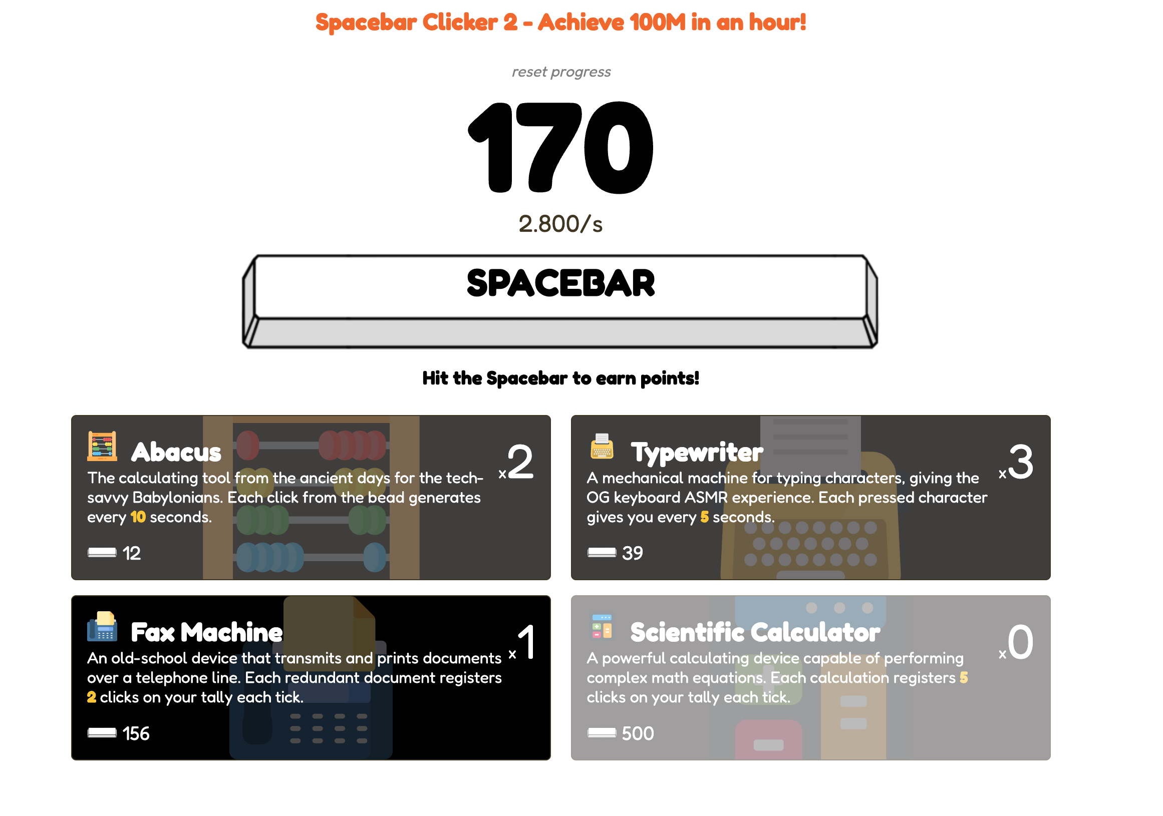 Spacebar Clicker 2 cover